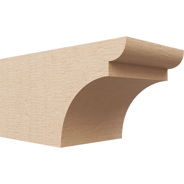 Ekena Millwork 6in. W x 6in. H x 12in. L Yorktown Woodgrain TimberThane Rafter Tail, Primed Tan RFTUR06X06X12YORRCPR - main